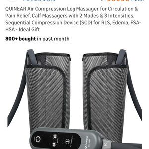 Sequential Compression Leg Massager - Black